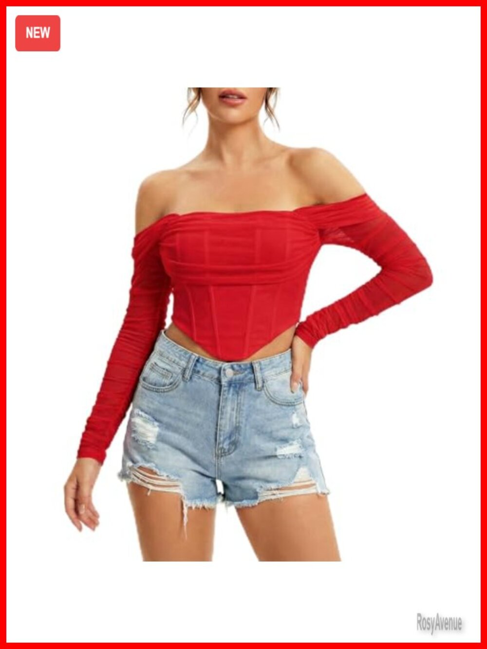 Long Sleeve Corset Top Off Shoulder Y2K Bustier Crop Zip